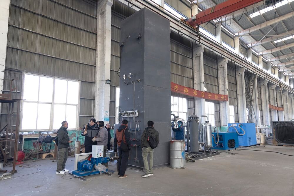 Usine cryogénique d'azote liquide