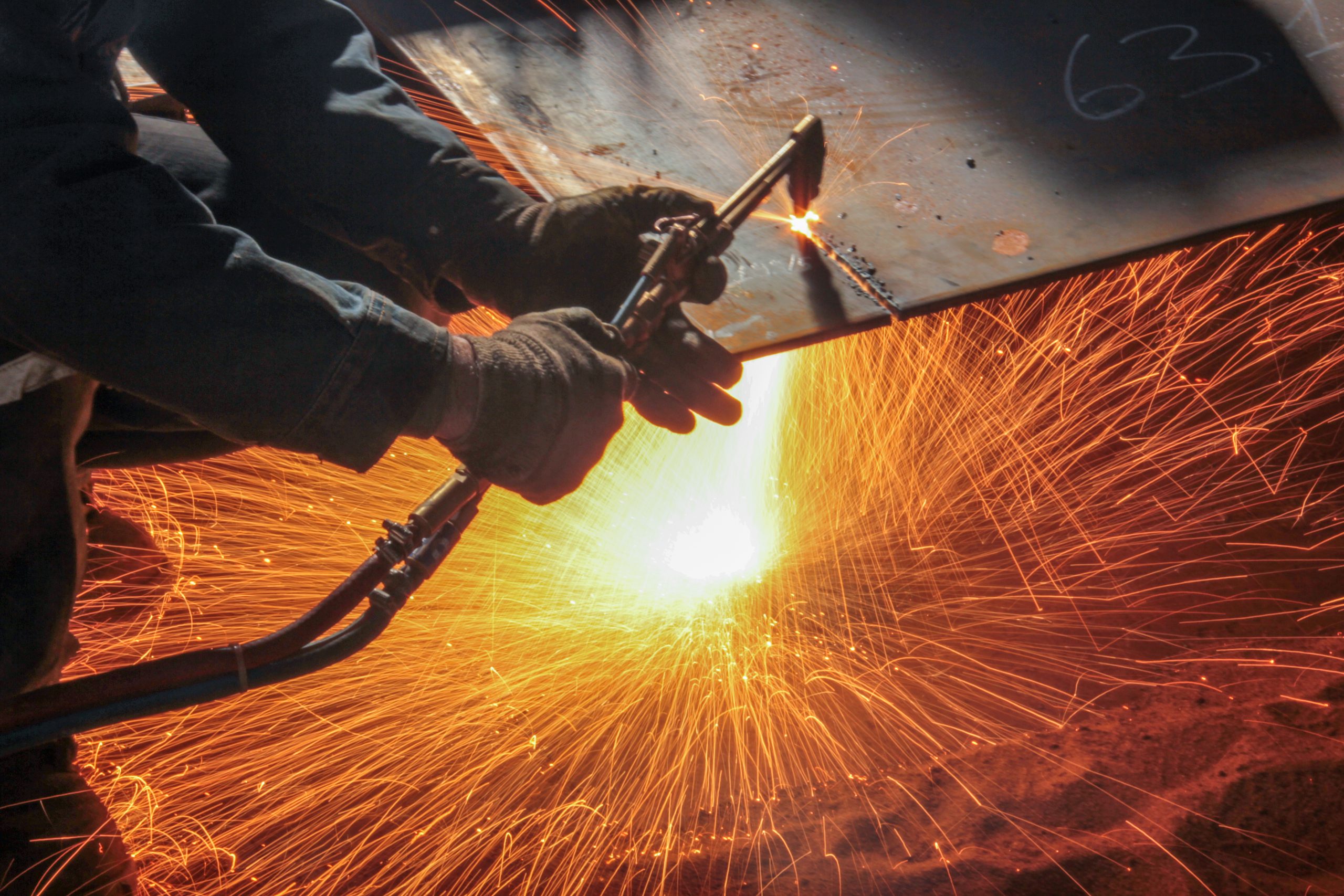 Welding, or gas welding in the U.S. and oxy-fuel cutting are processes that use fuel gases and oxygen to weld and cut metals, respectively.
