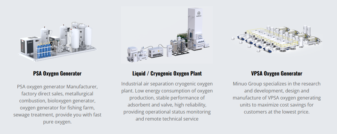 PSA, VPSA & Cryogenic Air Separation