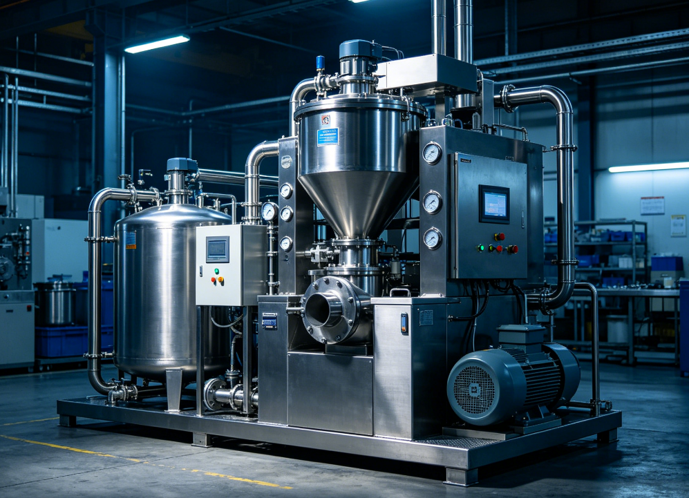 Liquid nitrogen cryogenic grinding machine
